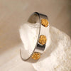 Wholesale Gold Plated Stainless Steel Flower Open Bracelet With Minimalist Design