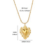 Wholesale Gold Plated Stainless Steel Geometric Eye Cross Portrait Heart Pendant Necklace For Unisex