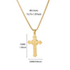 Wholesale Gold Plated Stainless Steel Geometric Eye Cross Portrait Heart Pendant Necklace For Unisex