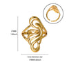 Wholesale Gold Plated Stainless Steel Geometric Line Ring For Women