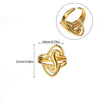 Wholesale Gold Plated Stainless Steel Geometric Line Ring For Women