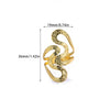 Wholesale Gold Plated Stainless Steel Geometric Line Ring For Women