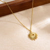 Wholesale Gold Plated Stainless Steel Heart Shape Pendant Necklace For Women