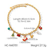 Wholesale Gold Plated Stainless Steel Jewelry For Women With Cartoon Geometric Animal Zodiac Patterns And Oil Drop Christmas Tree Bell Elk Shapes Oshaped Chain