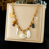 Wholesale Gold Plated Stainless Steel Marine Life And Heart Shape Star Pendant Necklace For Women
