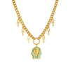 Wholesale Gold Plated Stainless Steel Medieval Style Cross Pendant Necklace For Women