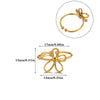 Wholesale Gold Plated Stainless Steel Mini Flower And Butterfly Ring Jewelry For Women