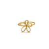 Wholesale Gold Plated Stainless Steel Mini Flower And Butterfly Ring Jewelry For Women