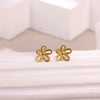 Wholesale Gold Plated Stainless Steel Mini Flower And Butterfly Ring Jewelry For Women