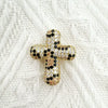 Wholesale Gold Plated Zircon Encrusted Chubby Cross Pendant Diy Jewelry Accessories Made Of Copper