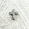 Wholesale Gold Plated Zircon Encrusted Chubby Cross Pendant Diy Jewelry Accessories Made Of Copper