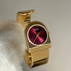 Wholesale Goldcolored Bell Clock Braceletstyle Alloy Watch With Round Dial For Women