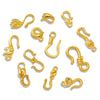 Wholesale Golden Stainless Steel Hook Buckles Geometric Handmade Diy Jewelry Connecting Buckles For Bracelets Necklaces With Electroplating