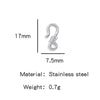 Wholesale Golden Stainless Steel Hook Buckles Geometric Handmade Diy Jewelry Connecting Buckles For Bracelets Necklaces With Electroplating