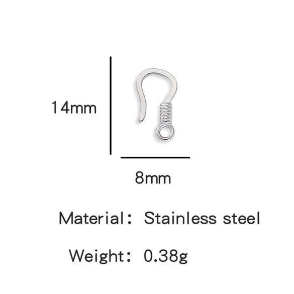 Wholesale Golden Stainless Steel Hook Buckles Geometric Handmade Diy Jewelry Connecting Buckles For Bracelets Necklaces With Electroplating