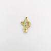 Wholesale Goldplated Copper Cactus Flower And Nut Cross Pendant Necklace Bracelet Diy Jewelry Accessories