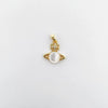 Wholesale Goldplated Copper Cactus Flower And Nut Cross Pendant Necklace Bracelet Diy Jewelry Accessories