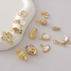 Wholesale Goldplated Copper Cactus Flower And Nut Cross Pendant Necklace Bracelet Diy Jewelry Accessories