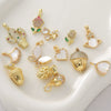 Wholesale Goldplated Copper Cactus Flower And Nut Cross Pendant Necklace Bracelet Diy Jewelry Accessories