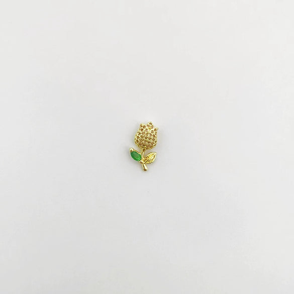 Wholesale Goldplated Copper Cactus Flower And Nut Cross Pendant Necklace Bracelet Diy Jewelry Accessories