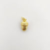 Wholesale Goldplated Copper Cactus Flower And Nut Cross Pendant Necklace Bracelet Diy Jewelry Accessories