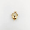 Wholesale Goldplated Copper Cactus Flower And Nut Cross Pendant Necklace Bracelet Diy Jewelry Accessories