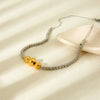Wholesale Goldplated Stainless Steel And Titanium Steel Geometric Ball Chain Necklace For Women