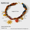 Wholesale Goldplated Stainless Steel Animal Zodiac Geometric Pendant Necklace For Women