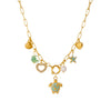 Wholesale Goldplated Stainless Steel Animalshaped Pendant Necklace For Women With Flat Cross Chain