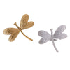 Wholesale Goldplated Stainless Steel Dragonfly Open Ring Jewelry For Women Simple Animal Style