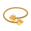 Wholesale Goldplated Stainless Steel Love Hollow Mesh Ferris Wheel Adjustable Bracelet