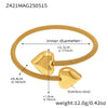 Wholesale Goldplated Stainless Steel Love Hollow Mesh Ferris Wheel Adjustable Bracelet