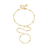 Wholesale Goldplated Stainless Steel Small Round Tube Chain Fingerless Bracelet For Women