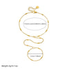 Wholesale Goldplated Stainless Steel Small Round Tube Chain Fingerless Bracelet For Women