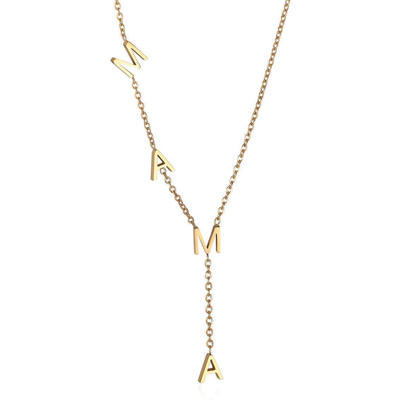 Wholesale Goldplated Titanium Steel Heart Geometric Bead Chain Necklace For Women With Palace And Floral Style