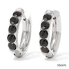 Wholesale Green Circle Female Earrings In Palace Style Stainless Steel With Electroplating And Geometric Design