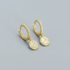 Wholesale Gypsophila Pendant Earrings 925 Silver Star Moon Geometric Electroplated Women's