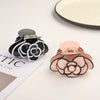 Wholesale Hair Accessories Acetic Acid Camellia Flower Handmade Shark Clip For Women