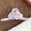 Wholesale Hair Accessories Acetic Acid Handmade Twin Flowers Grab Clip For Women