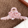 Wholesale Hair Accessories Acetic Acid Handmade Twin Flowers Grab Clip For Women
