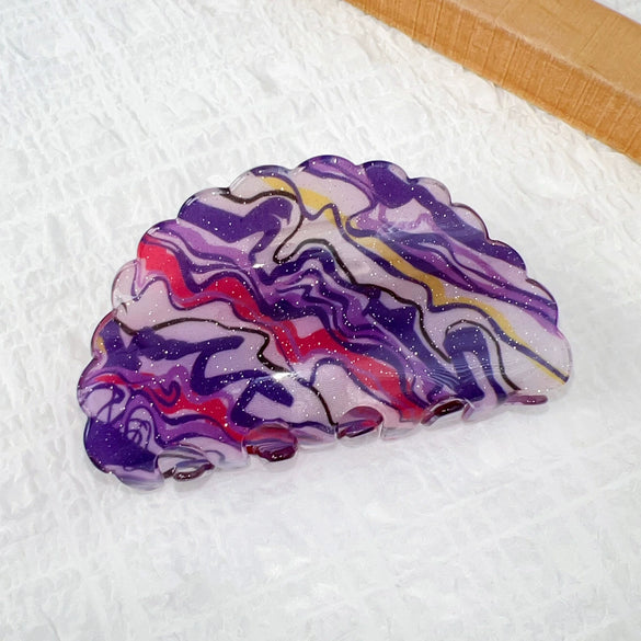Wholesale Hair Accessories Acrylic Retro Geometric Handmade Hairclip For Women