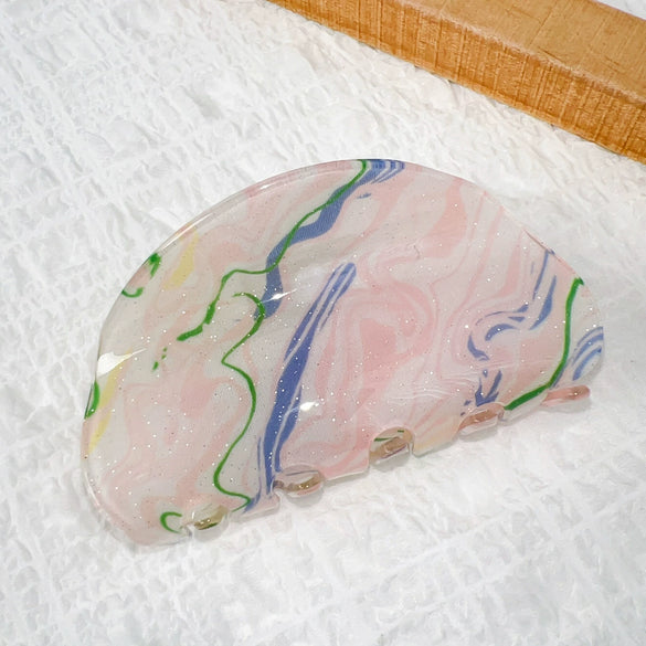 Wholesale Hair Accessories Acrylic Retro Geometric Handmade Hairclip For Women