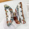 Wholesale Hair Accessories Acrylic Retro Geometric Handmade Hairclip For Women