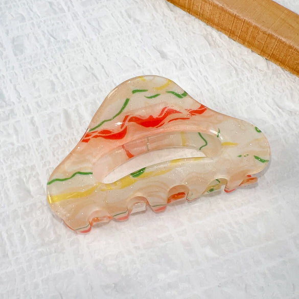 Wholesale Hair Accessories Acrylic Retro Geometric Handmade Hairclip For Women