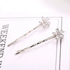 Wholesale Hair Accessories Alloy Bear Fivepointed Star Snowflake Rectangular Zircon Electroplated Jewelry For Women