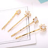 Wholesale Hair Accessories Alloy Bear Fivepointed Star Snowflake Rectangular Zircon Electroplated Jewelry For Women
