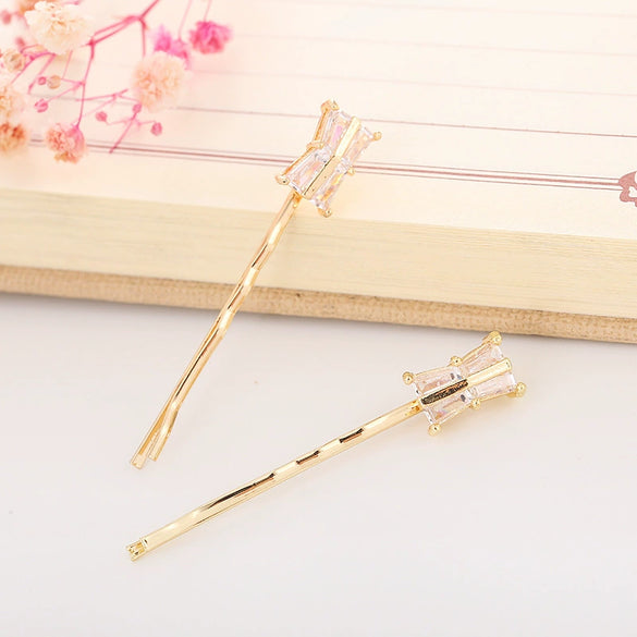 Wholesale Hair Accessories Alloy Hairpin With Bow Grape Shape Electroplating For Women
