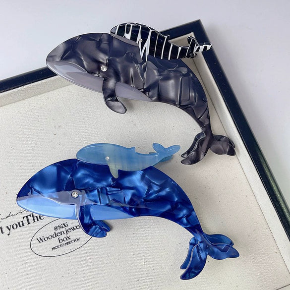Wholesale Hair Accessories Animal Shark Clip Acetic Acid Handmade Large Hair Grab Clip