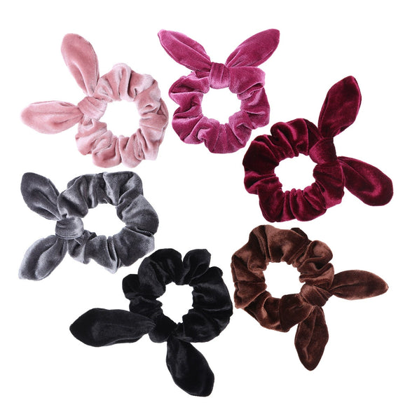 Wholesale Hair Accessories Flannel Rabbit Ears Handmade Retro Style