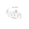 Wholesale Hair Accessories Plastic Resin Large Grasp Shark Clip With Lace Pattern And Printing For Women